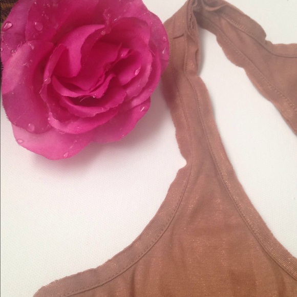 Silence + Noise raw edge racer back tank top. - Picture 2 of 6